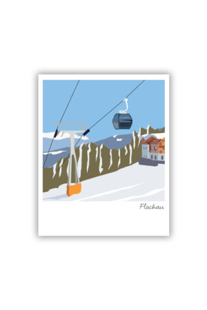Flachau Winter Postkarte