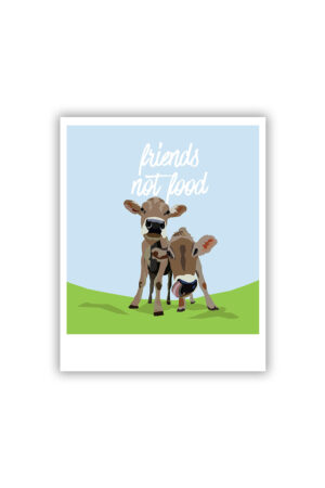 Friends not food Postkarte