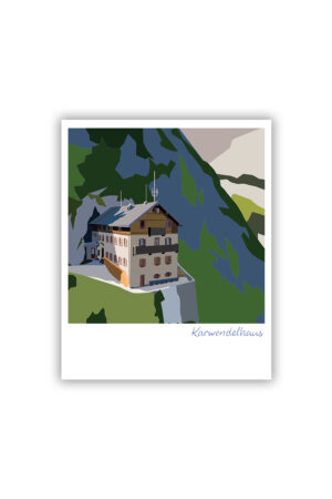 Karwendelhaus Postkarte