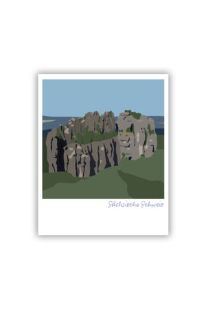Sächsische Schweiz Postkarte