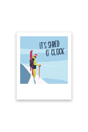 It's shred 'o' clock Postkarte