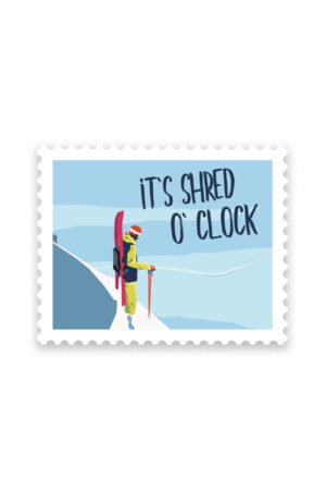 It's shred 'o' clock Sticker